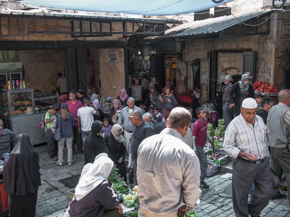 Jerusalem - Muslim quarter near Herod's gate