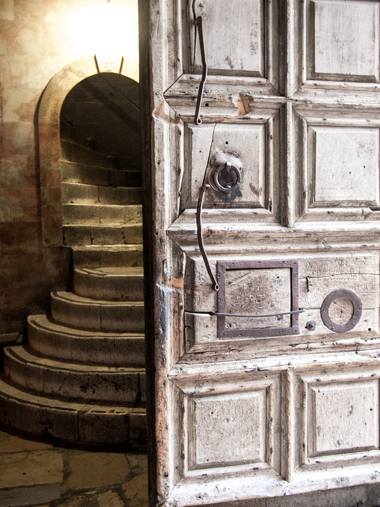 Jerusalem - Church of the Holy Sepulchre - stairs to Calvary