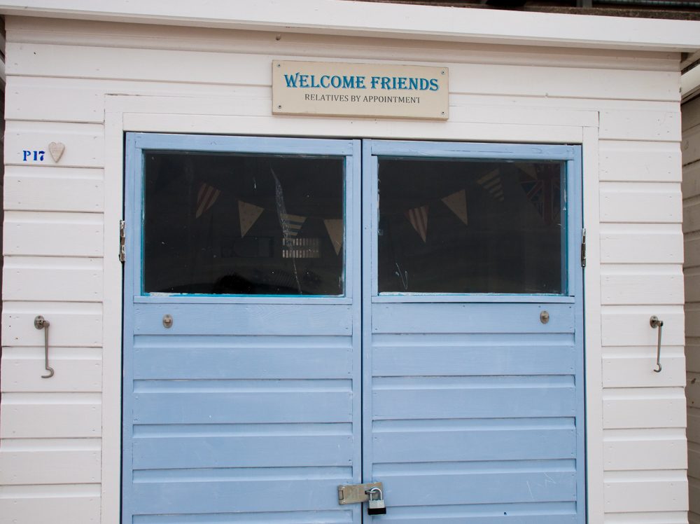 Welcome Friends - beach hut Lyme Regis